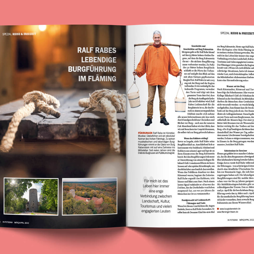 Redakteurin Potsdam: Advertorial Fläminger Löwen 2022 Beileger Tagesspiegel
